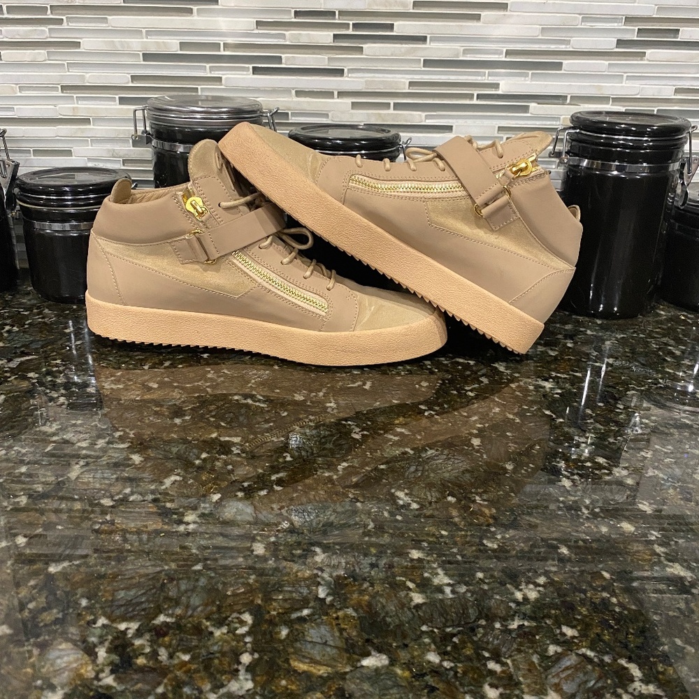 Giuseppe Zanotti Coby Leather Trainer (Size: 47, Color: Dusty Pink) - Picture 2 of 10